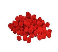 arkCRAFT KID0003 KID 0003 Lot de 100 pompons en acrylique Rouge 10 mm