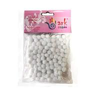 arkCRAFT Lot de 100 Pompons Blancs 7 mm