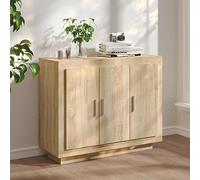 ARKEM Buffet Chêne Sonoma 92x35x75 cm Bois d'ingénierie,Buffet,Buffet Salon,Buffet,Crédences et Vaisseliers,Meuble Salon,Meuble de Cuisine,Buffet,Buffet Salon,Buffet,