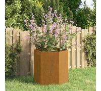 ARKEM Jardinière Gris 40x40x45 cm Acier corten,Jardinières,Jardinieres Exterieur,Bac Jardiniere,Bac à Fleurs Extérieur,Jardinieres Balcon,Jardinières,Jardinieres Exterieur,Bac Jardiniere,
