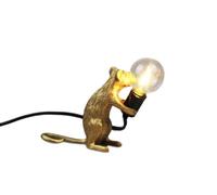 ARKEM Lampe De Table en Forme De Souris, Lampes d'animaux Scandinaves, Lampes De Chevet pour Enfants, Lampes De Chevet CréAtives, Mobilier De Salon Et De Chambre à Coucher.-Gold||B
