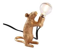 ARKEM Lampe De Table en Forme De Souris, Lampes d'animaux Scandinaves, Lampes De Chevet pour Enfants, Lampes De Chevet CréAtives, Mobilier De Salon Et De Chambre à Coucher.-Gold||A