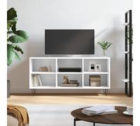 ARKEM Meuble TV Blanc 103,5x30x50 cm Bois d'ingénierie,Table Television Salon,Meuble Télé Haut,Meuble TV Haut