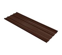 ARKEM Panneaux de toiture 12 pcs Acier galvanisé Marron,Tole Ondulée pour Toiture,Plaque PVC,Toiture Abri De Jardin1939