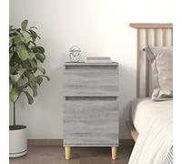 ARKEM Table de Chevet Sonoma Gris 40x35x70 cm,Table De Chevet,Table De Nuit,Chevet De Lit79