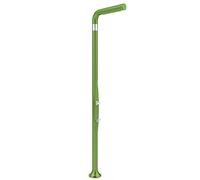 Arkema Funny Yang Douche traditionnelle à double entrée d'eau chaude et froide en polyéthylène HD Couleur vert clair Douche pour intérieur et extérieur avec mitigeur et lave-pieds