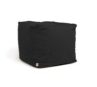 ARKETICOM Soft Cube Pouf reposepied déhoussable beanbag Poire Sac 42x42cm Noir