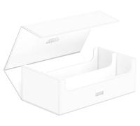 Ultimate Guard Arkhive 800+, étui pour 800 cartes TCG à double manchon, blanc, compatible avec Boulders, fermeture magnétique et doublure intérieure en microfibre