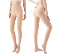 Arkim Collant polaire femme effet Nude transparent, Legging Collants thermiques pour femme - Doublure d'hiver - Faux translucide 0.5, Taille normale, M, Nude, Beige, Femme, Adultes, Collants, Bas