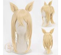 Arknights Amiya Siege Jetfire Silver Grey Cosplay Wigs Wig résistant à la chaleur Perruque synthétique for Halloween Party One Taille P