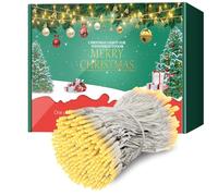 ARKOCHIC 30M Guirlande Lumineuse de Noël, 300 LED Blanc Chaud Lumières de Noël Intérieur et 8 Modes Guirlande Décorative pour Maison Mariage Patio Sapin Fenêtre, Corde transparente