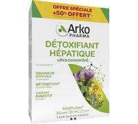 Arkofluides Détox Hépatique Desmodium Chardon Marie 30 Ampoules