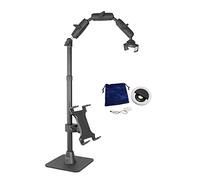 ARKON Mounts Kit complet de support de téléphone - Bras réglable pour téléphone portable et tablette avec anneau lumineux - Supports professionnels pour filmer horizontalement ou verticalement