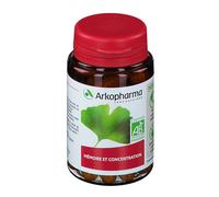 Arkogélules Ginkgo Mémoire Et Concentration Bio 45 Gélules Végétales