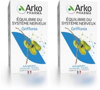 Arkopharma - Arkogélules® Griffonia - Facilite la synthèse de sérotonine - Fonctionnement du système nerveux - Baisse de moral et périodes de stress - 40 gélules (Lot de 2)