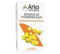 Arkopharma Arkogélules Huile Foie De Morue Source De Vitamines A et D Capsules 220
