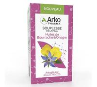 Arkogélules Souplesse De La Peau Huiles De Bourrache Et D'Onagre 180 Capsules