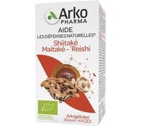 Arkopharma Arkogélules Shiitake Maitake Reishi Bio Pour Immunité 40 Gélules