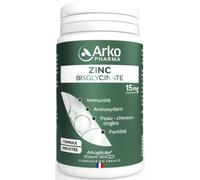 Arkopharma Arkogélules Zinc Bisglycinate 15mg Immunité/Antioxydant/Peau 60 Gélules