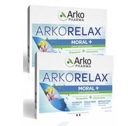 Arkopharma ARKORELAX MORAL+ 60 Comprimés - Humeur Positive, Equilibre Mental, Réduction de la Fatigue, Safran Rhodiola Vit B6 -Lot de 2 Boites de 60 Gélules