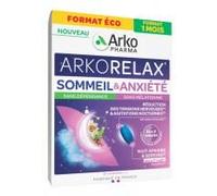Arkopharma Arkorelax Sommeil & Anxiété Passiflore Verveine Citronnée Vitamine B3 30 comprimés