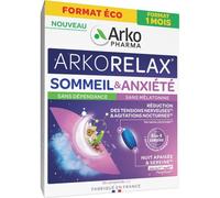 Arkopharma Arkorelax Sommeil & Anxiété Passiflore Verveine Citronnée Vitamine B3 30 Comprimés