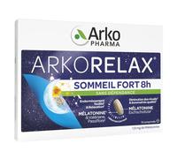 Arkopharma Arkorelax Sommeil Fort 8H Mélatonine Valériane 15 comprimés