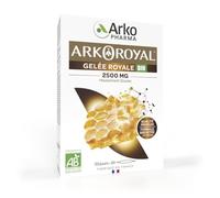 Arkopharma - Arkoroyal gelée royale 2 500 mg BIO | Formule hautement dosée | 20 jours - 20 ampoules de 10 ml