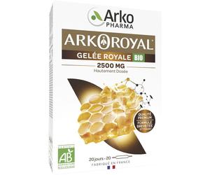 Arkopharma Arkoroyal Gelée Royale Bio 2500mg Gout Miel Ampoules 20x10ml