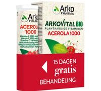 Arkopharma Arkovital Acérola 1000 Bio Vitamines Végétales 30 + 15 Comprimés À Croquer
