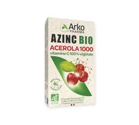 Laboratoires Arkopharma Complément alimentaire Azinc Bio Acérola 1000 – 30 comprimés