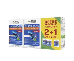Arkopharma Chondro-Aid 100% Articulation 2+1 mois offert 3 x 60 gélules - 180 gélules
