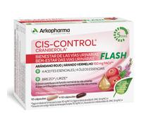Arkopharma Ciscontrol Flash - Bien-être urinaire et cystite, troubles urinaires en cours, myrtille, bruyère, huiles essentielles, lot de 20
