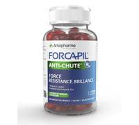 Arkopharma Forcapil Anti-chute Gommes – Résistance, vitalité, brillance, goût abricot – 60 gommes