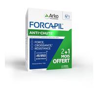 Arkopharma Forcapil Complément anti-chute cheveux Zinc Vitamine B 90 comprimés