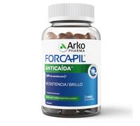 Arkopharma Forcapil Antichute Gummies, 60 bonbons en caoutchouc, faible en sucre, force, résistance et brillance des cheveux, convient aux végétaliens, vitamines cheveux, biotine, complément