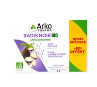 Arkopharma Arkofluides Radis noir Bio – 30 ampoules buvables de 10 ml