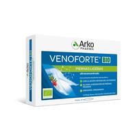 Arkopharma Venoforte - Complément alimentaire pour jambes fatiguées - Vigne rouge, rusco et marron d'Inde - 100 % d'origine végétale - 20 ampoules buvables