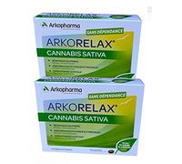 ARKORELAX Résistance au Stress CANNABIS SATIVA - Lot de 2 boites de 30 Comprimés
