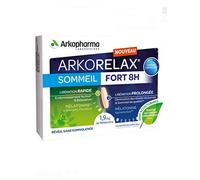 ARKORELAX SOMMEIL FORT 8 H - Chrono Libération - 1,9mg melatonine 5 extraits de plantes 1 MOIS DE TRAITEMENT - 30 comprimés