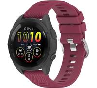 Arkovis compatible avec Garmin Venu 2 plus/Vivoactive 5 / Approach S50 / Vivomove HR Sport/Venu SQ Bracelet de Montre, Bracelet respirable de montre-bracelet de silicone NO250925 (20mm, Claret)