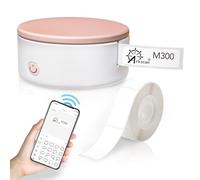 Arkscan M300 Imprimante d'autocollants thermiques portables pour étiqueteuse de téléphone intelligent sans fil Bluetooth, sans encre et rechargeable, plusieurs modèles de polices pour la maison, le