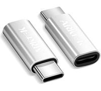 ARKTEK Adaptateur USB C vers Lighting, (Lot de 2) Adaptateur Lighting (Femelle) vers USB c (mâle) Chargeur pour Galaxy S10 / S9+ / Note 9/8
