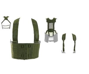 Arktis Gilet de Combat Chest Rig avec 2 paires de Bretelles Yoke et Croisées Modulable et ultra ligth