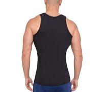 ArkXani® Débardeur sans manches en coton pour homme - Coupe ajustée - Pour un usage sportif quotidien - Chemise unie respirante (lot de 1), Noir , M