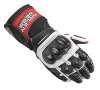 Arlen Ness Mugello Gants de moto, noir-blanc-rouge, taille M pour homme