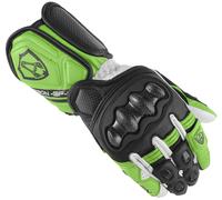 Arlen Ness RG-X Gants de moto, noir-blanc-vert, taille XS pour homme