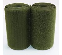 Arlent Crochet et boucle ruban adhésif, forte couture crochet et boucle attaches ruban en nylon avec tissu assemblage et connexion appliqué à la maison et au Bureau (Vert armée, 10cm*1m)