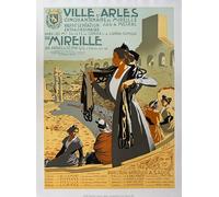 Arles Mireille - Leo Lelee - Lithographie - 60X80 Cm Affiche / Poster