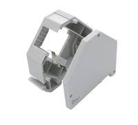 ARLI Adaptateur de rail DIN pour module Keystone RJ45 - Adaptateur modulaire pour rails de support standard de 35 mm avec ressort de terre - Champ d'étiquetage universel pour toutes les prises Cat